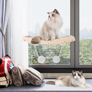 Cat Window Perch, Cat Hammock Window Seats, Window Mounted Cat Bed - LIV